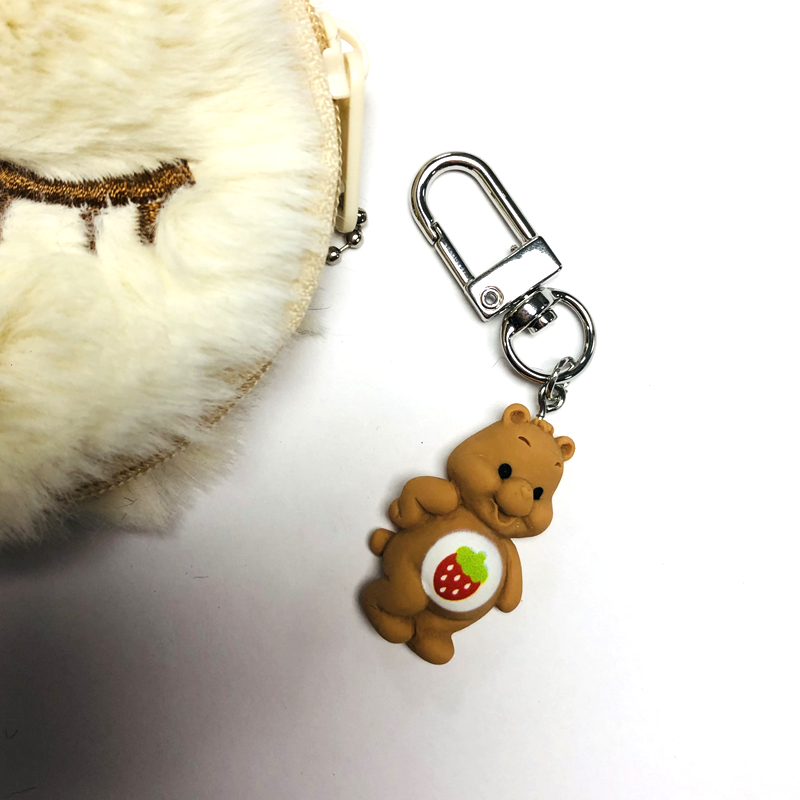 Cute Bear Alloy Resin Keychain 1 Piece