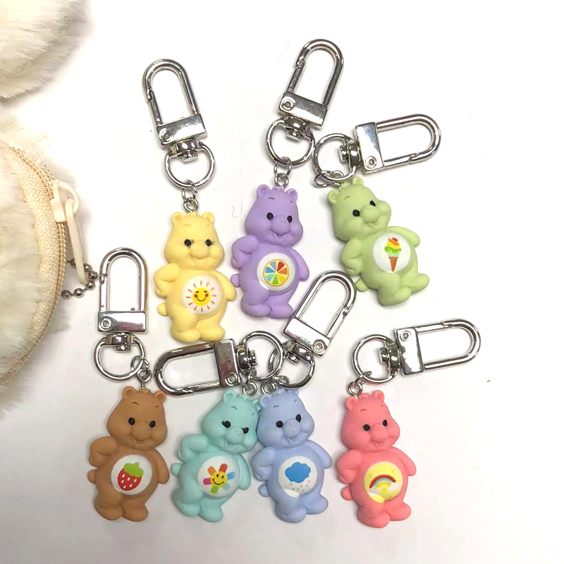 Cute Bear Alloy Resin Keychain 1 Piece