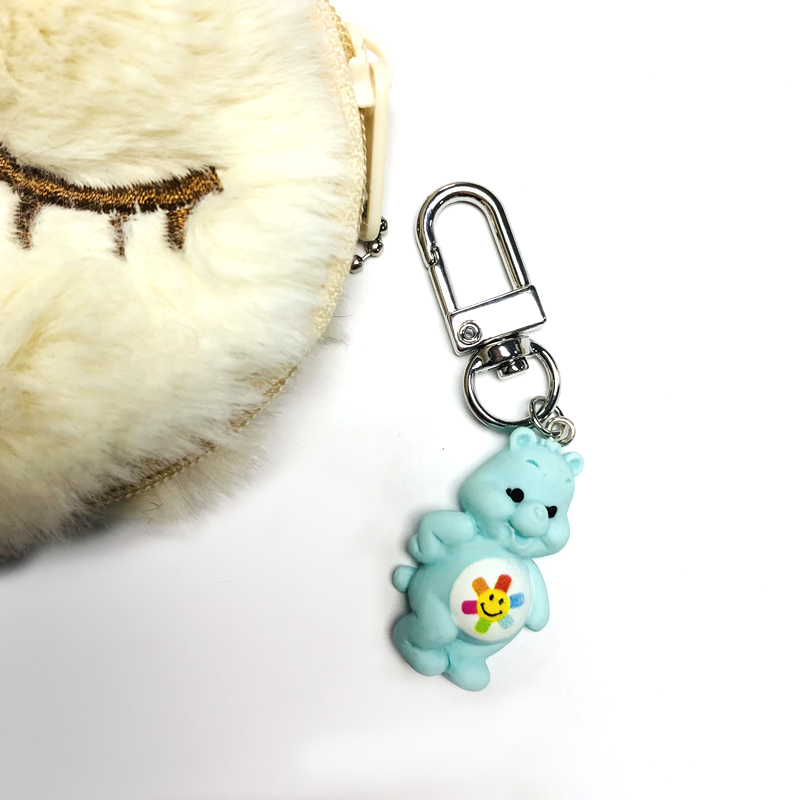 Cute Bear Alloy Resin Keychain 1 Piece