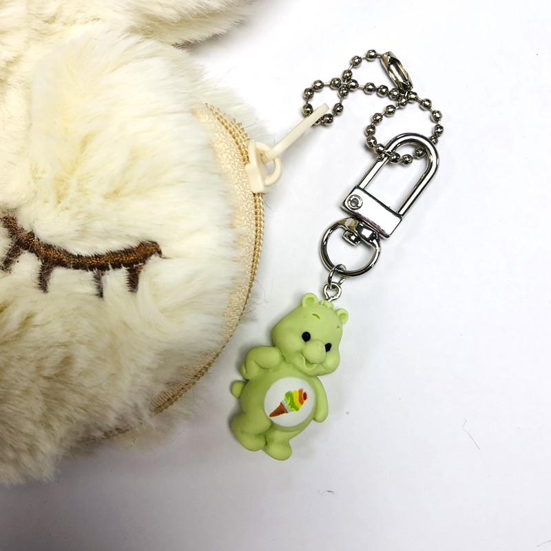 Cute Bear Alloy Resin Keychain 1 Piece