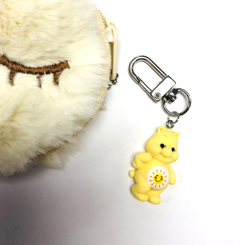 Cute Bear Alloy Resin Keychain 1 Piece