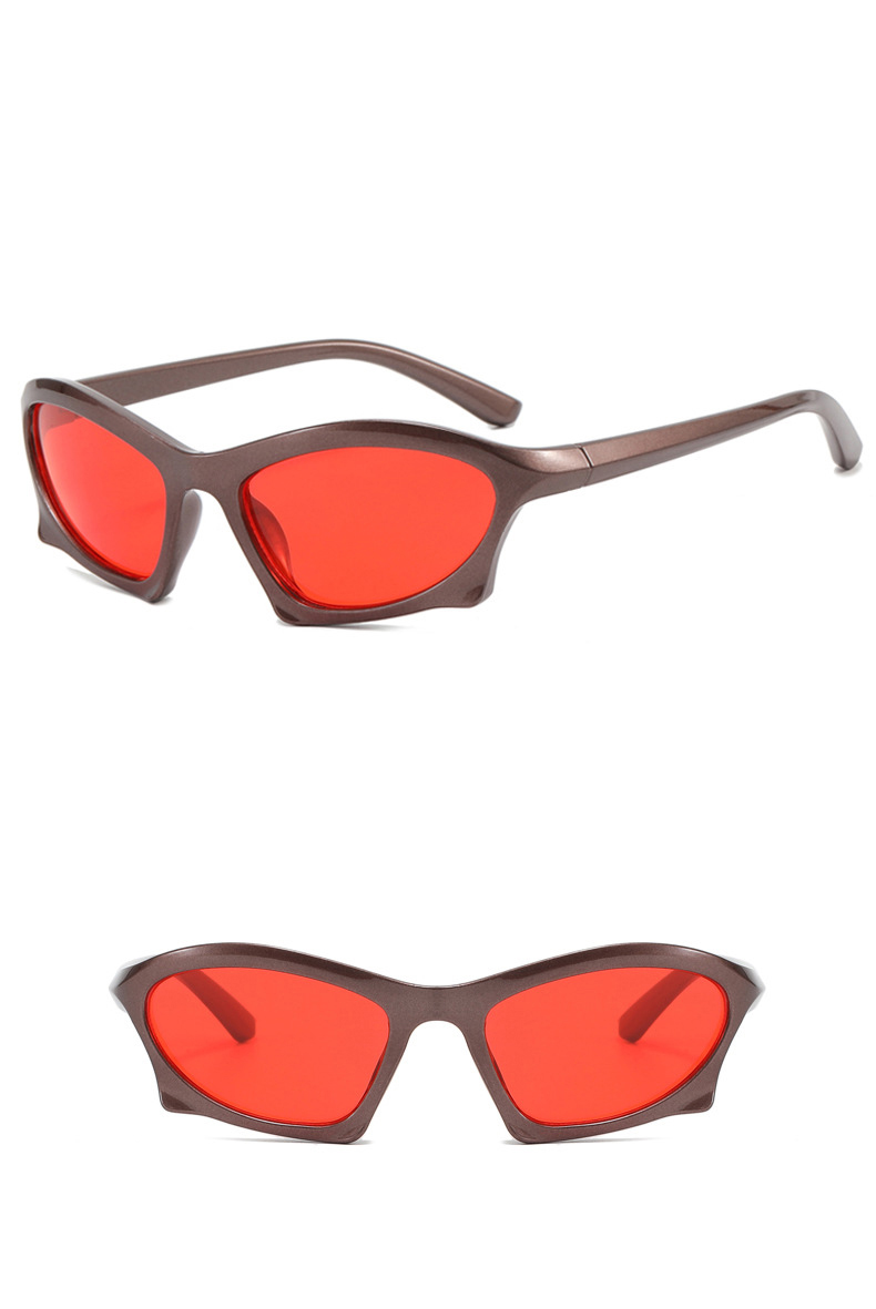 Fashion Solid Color Ac UV Protection Polygon Full Frame Womenu0027s Sunglasses