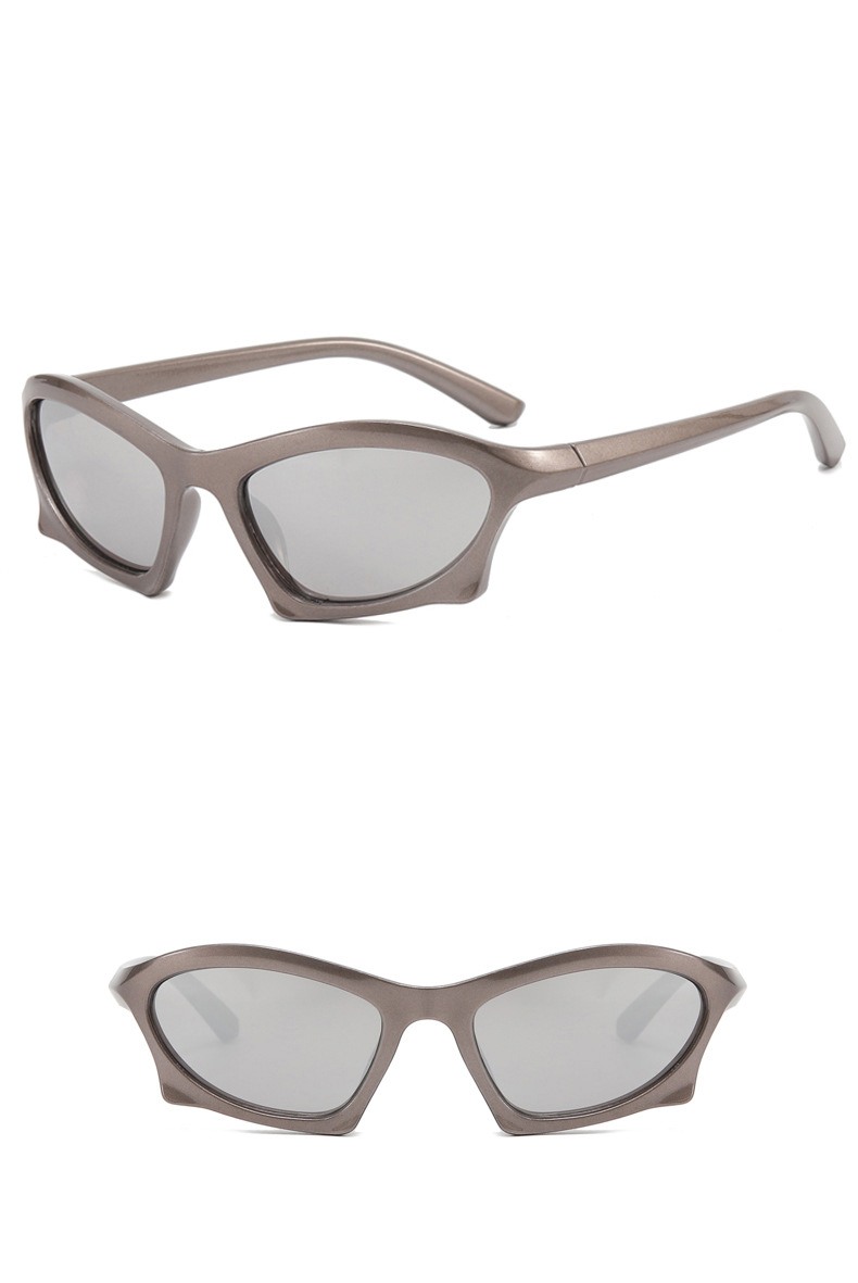 Fashion Solid Color Ac UV Protection Polygon Full Frame Womenu0027s Sunglasses