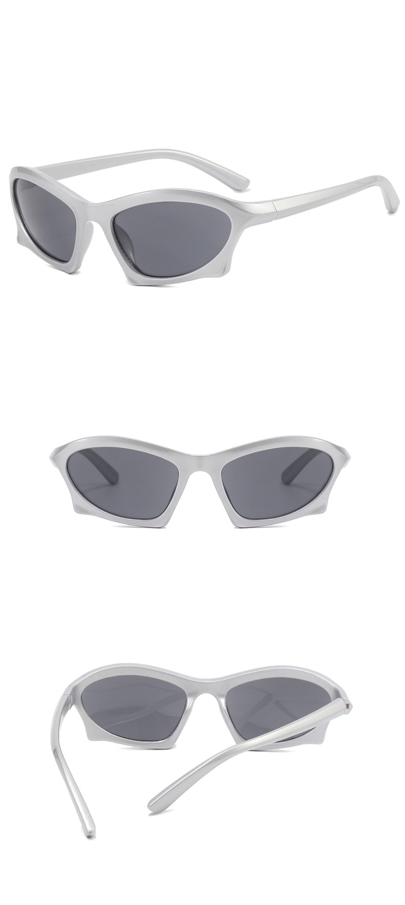 Fashion Solid Color Ac UV Protection Polygon Full Frame Womenu0027s Sunglasses