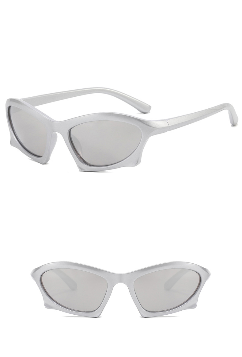 Fashion Solid Color Ac UV Protection Polygon Full Frame Womenu0027s Sunglasses