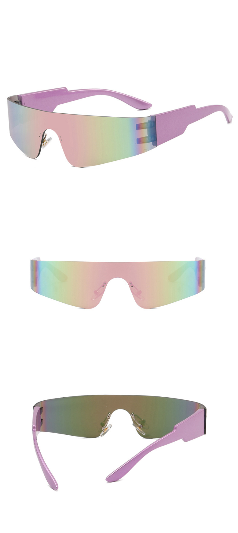 Fashion Solid Color Pc Sport Frameless Womenu0027s Sunglasses