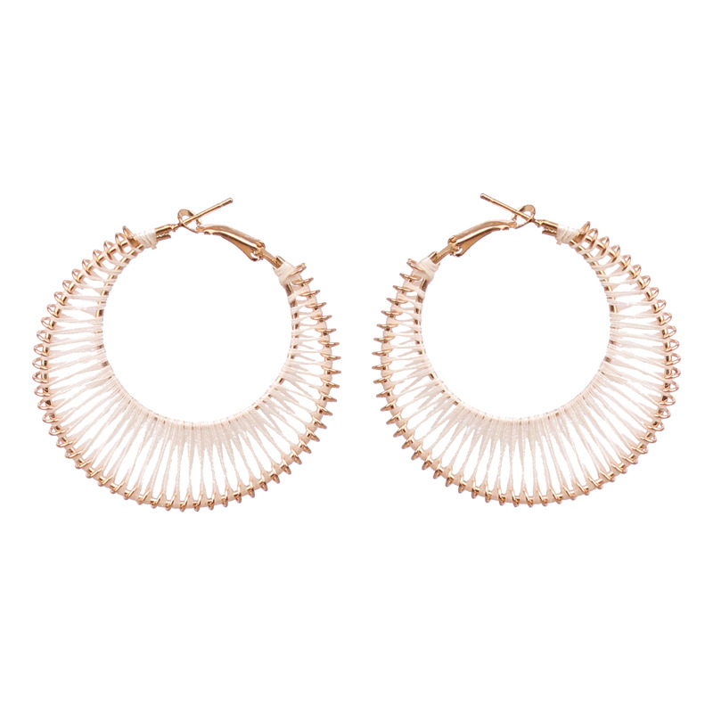 Fashion Circle Metal Plating Womenu0027S Earrings 1 Pair