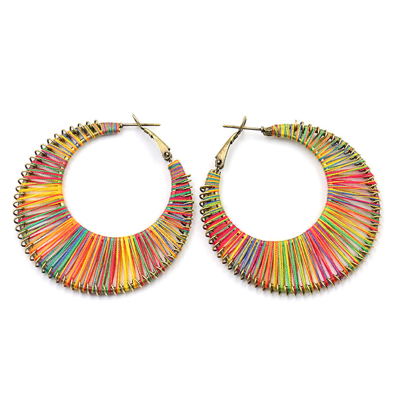 Fashion Circle Metal Plating Womenu0027S Earrings 1 Pair