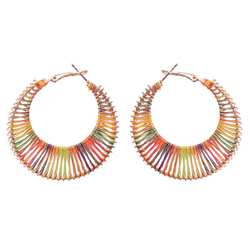 Fashion Circle Metal Plating Womenu0027S Earrings 1 Pair