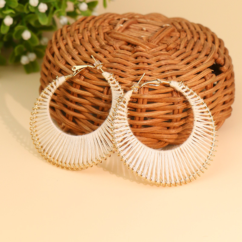 Fashion Circle Metal Plating Womenu0027S Earrings 1 Pair