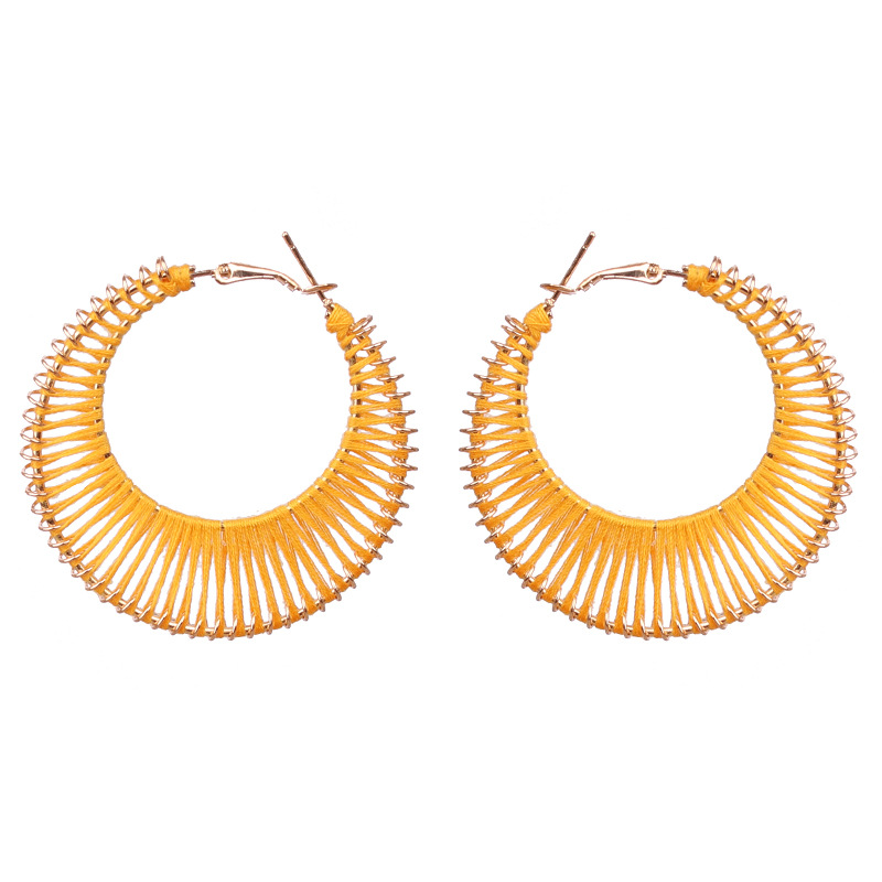 Fashion Circle Metal Plating Womenu0027S Earrings 1 Pair
