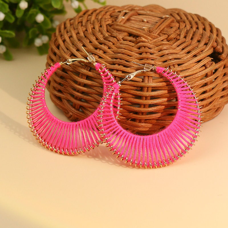 Fashion Circle Metal Plating Womenu0027S Earrings 1 Pair