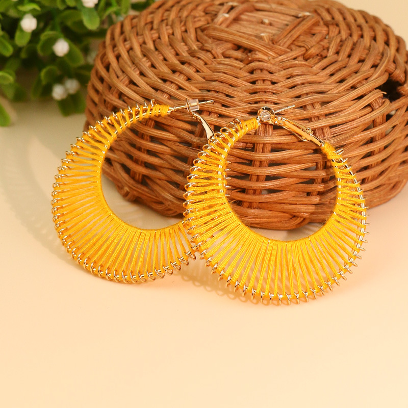 Fashion Circle Metal Plating Womenu0027S Earrings 1 Pair