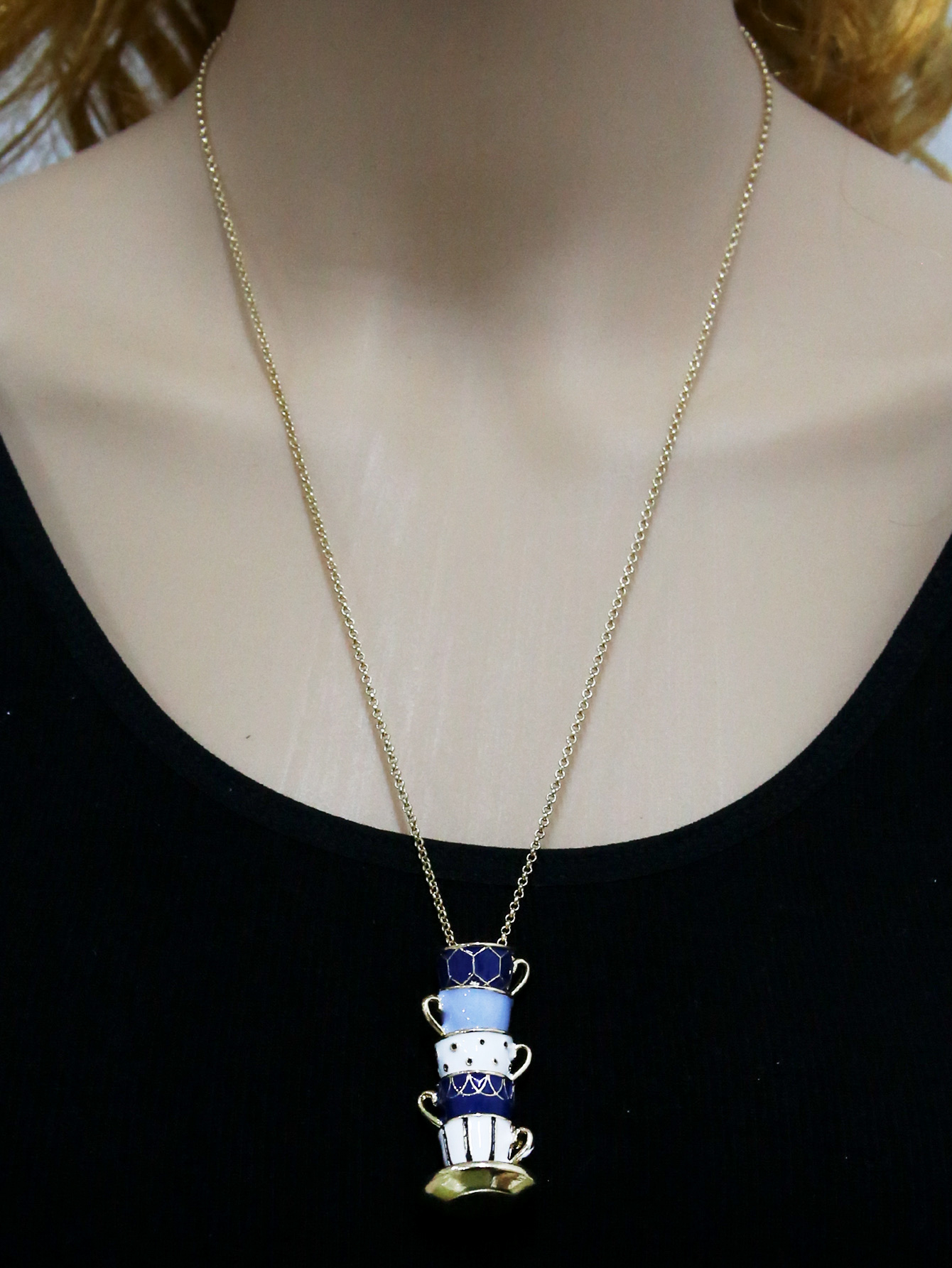 Simple Style Cup Alloy Enamel Womenu0027S Necklace 1 Piece