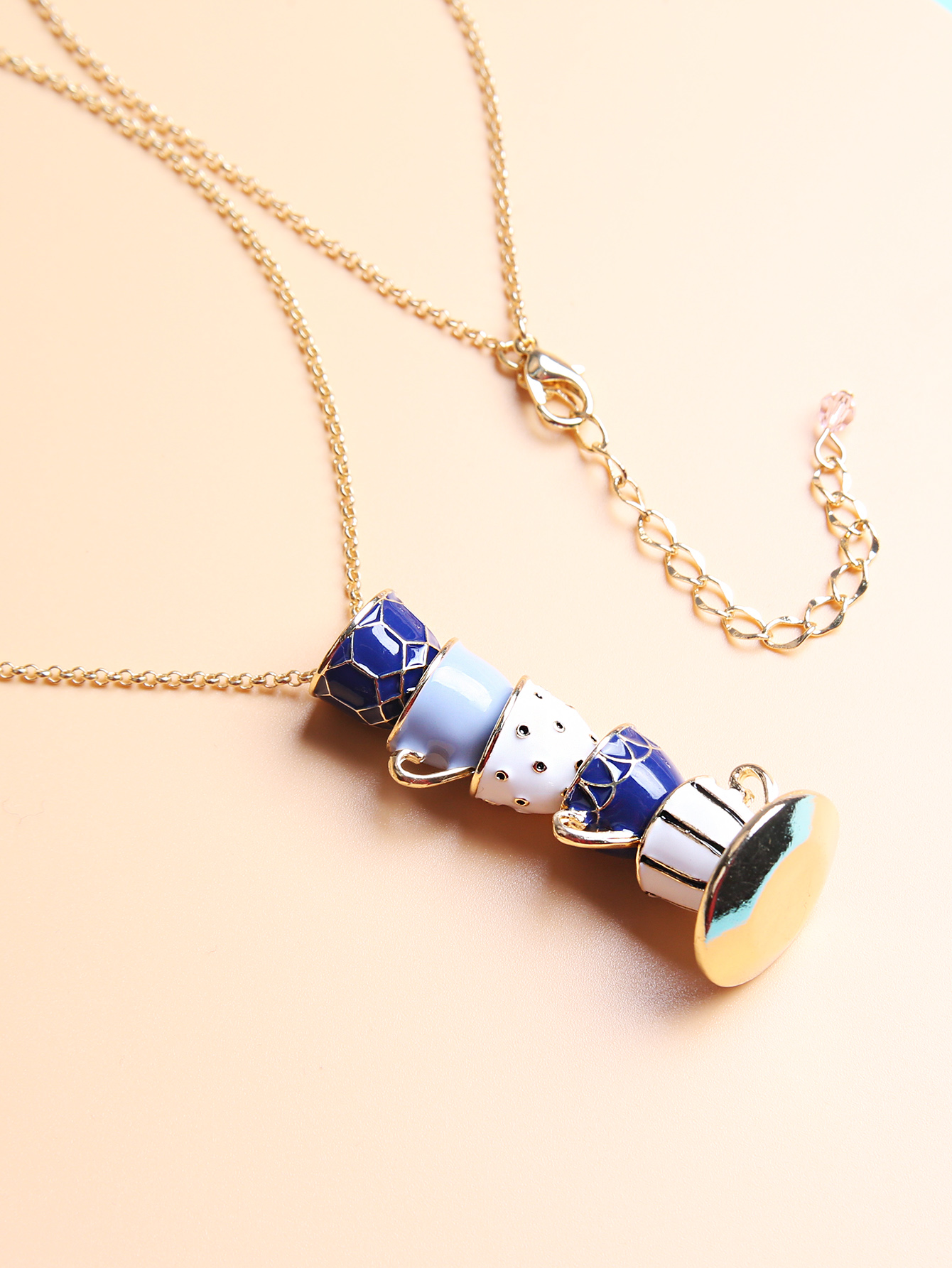 Simple Style Cup Alloy Enamel Womenu0027S Necklace 1 Piece