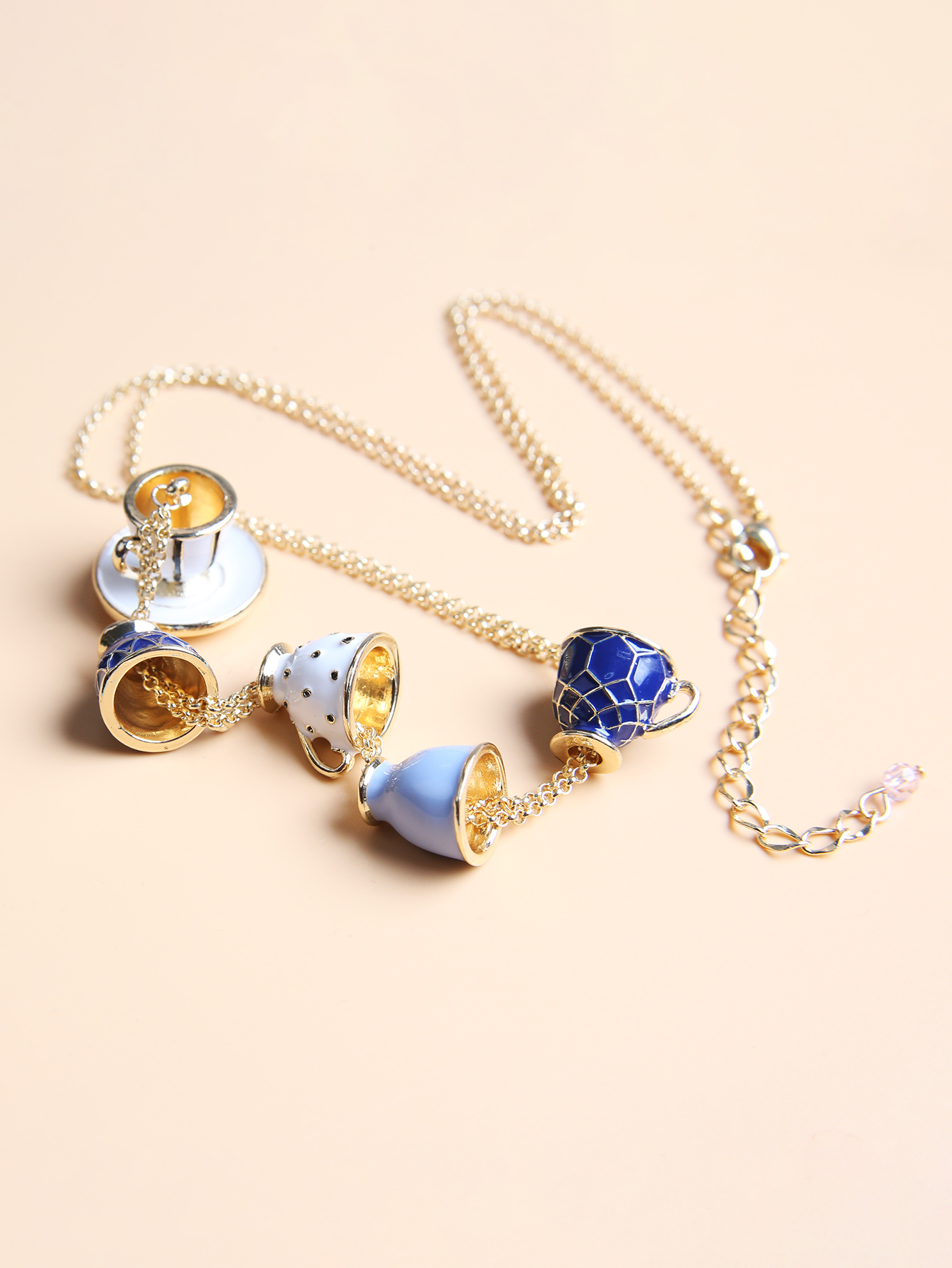 Simple Style Cup Alloy Enamel Womenu0027S Necklace 1 Piece