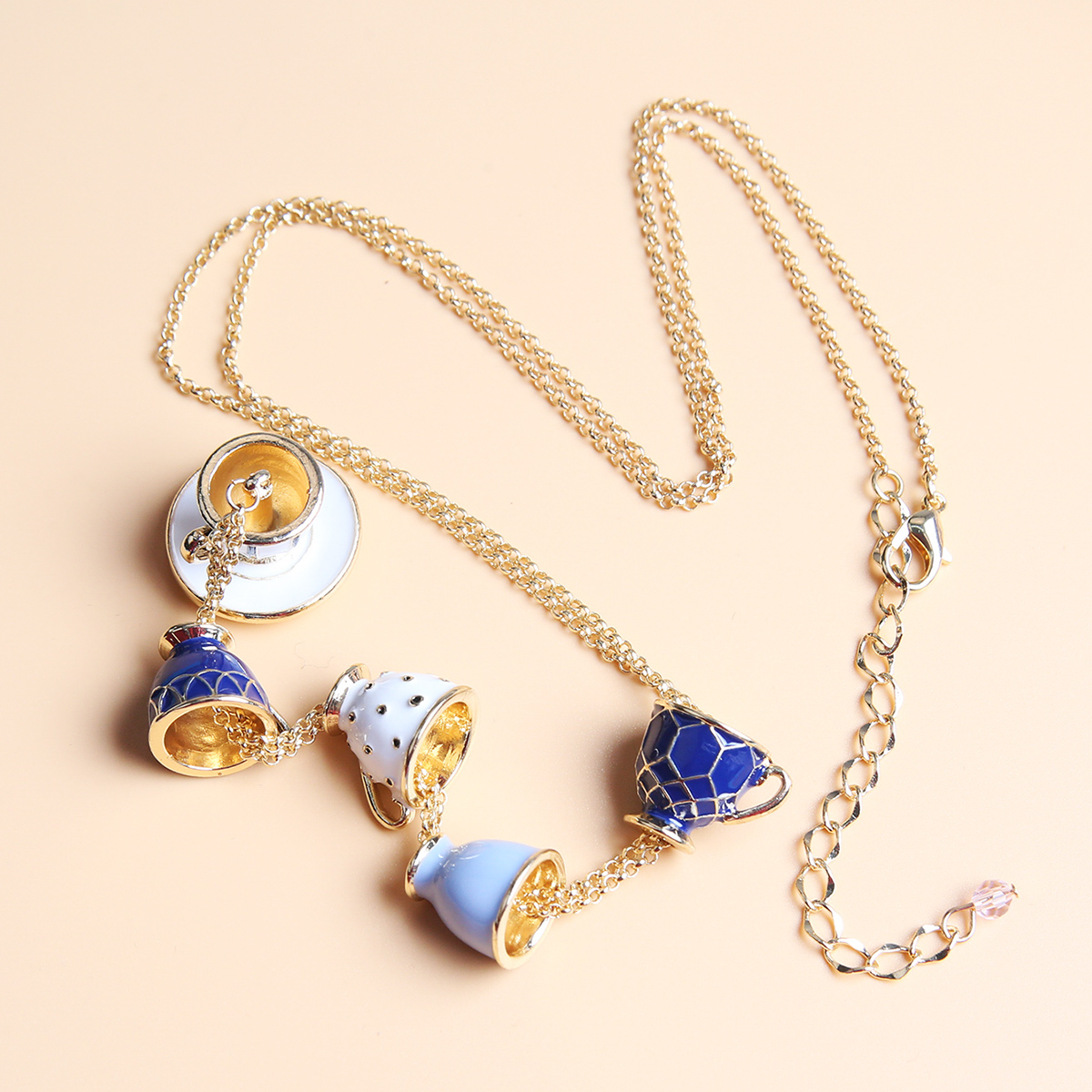 Simple Style Cup Alloy Enamel Womenu0027S Necklace 1 Piece