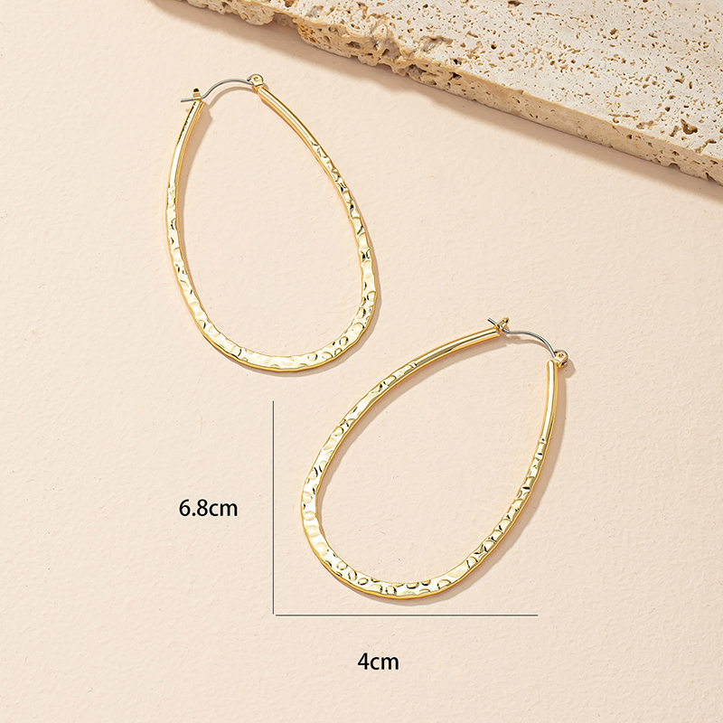 Fashion Geometric Alloy Plating Womenu0027S Hoop Earrings 1 Pair