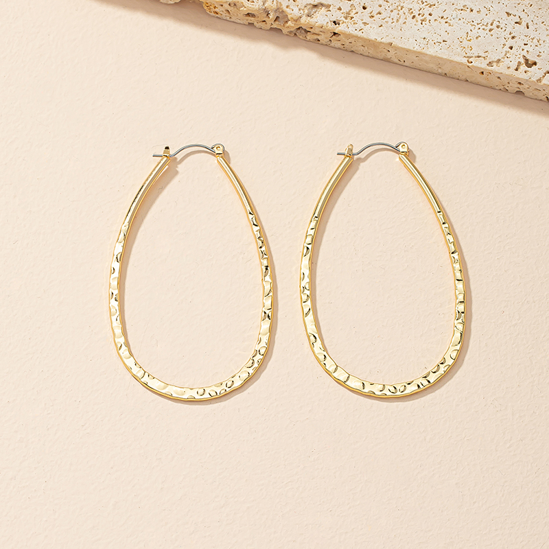 Fashion Geometric Alloy Plating Womenu0027S Hoop Earrings 1 Pair