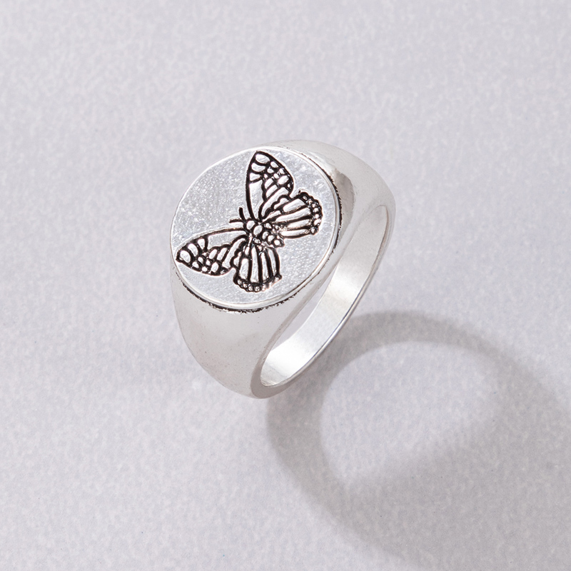 Simple Style Butterfly Alloy Plating Womenu0027S Rings 1 Piece