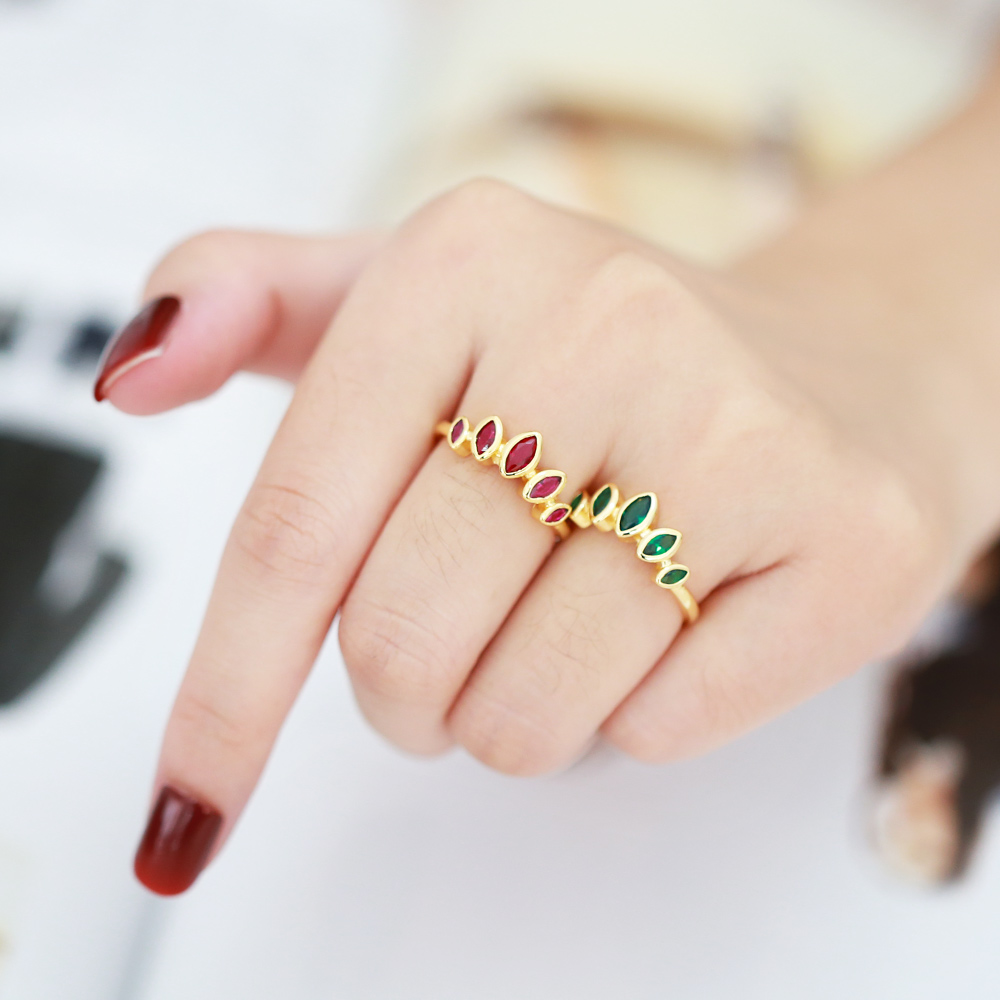 Simple Style Geometric Copper Gold Plated Zircon Open Ring 1 Piece
