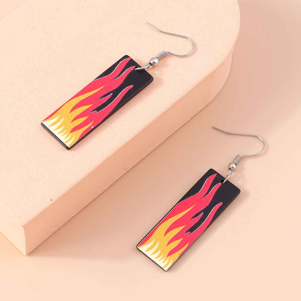 Fashion Rainbow Lightning Arylic Womenu0027S Earrings 1 Pair