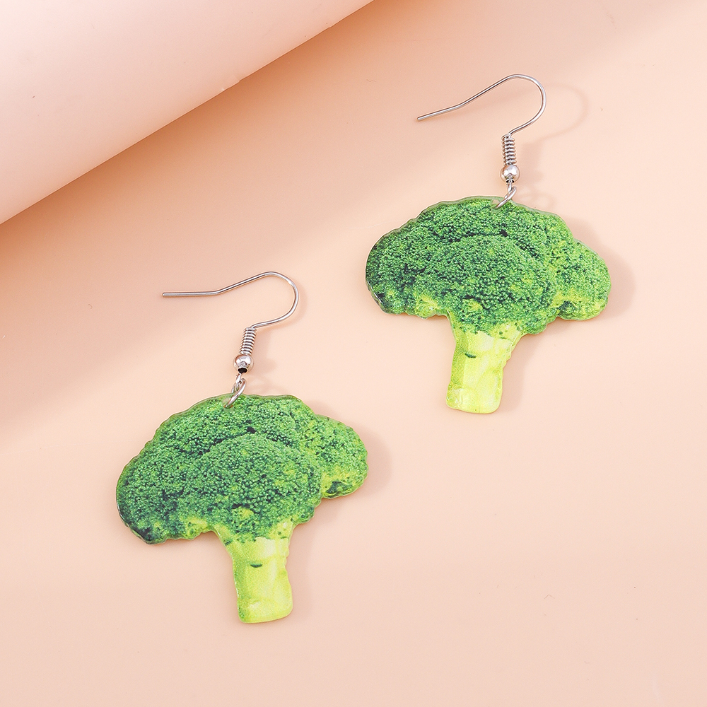 Simple Style Mushroom Arylic Alloy Womenu0027S Drop Earrings 1 Pair