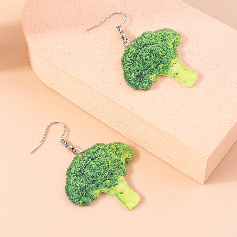 Simple Style Mushroom Arylic Alloy Womenu0027S Drop Earrings 1 Pair