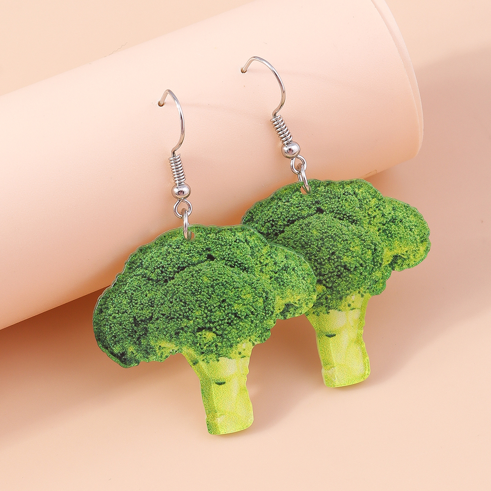 Simple Style Mushroom Arylic Alloy Womenu0027S Drop Earrings 1 Pair