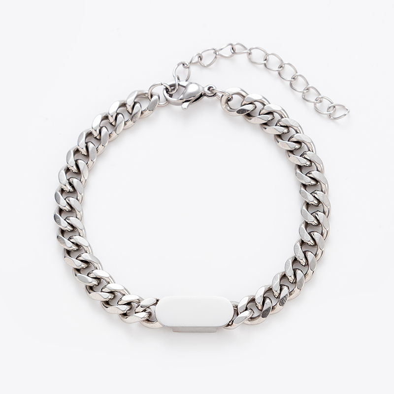 Fashion Round Star Titanium Steel Plating Bracelets 1 Piece