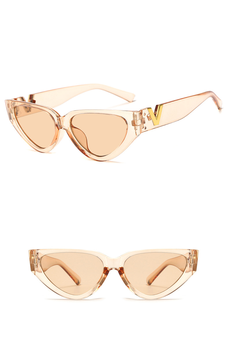 Retro Stripe Ac Cat Eye Full Frame Womenu0027s Sunglasses