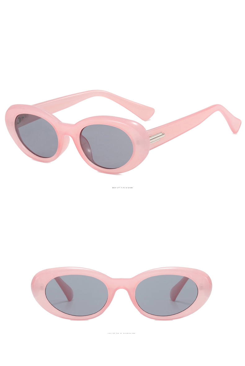 Fashion Color Block Ac Oval Frame Full Frame Womenu0027s Sunglasses