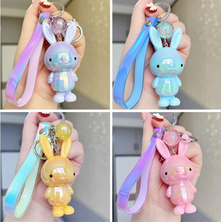 Cute Rabbit Arylic Womenu0027S Keychain 1 Piece