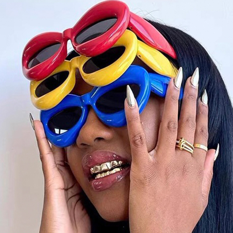 Hip-Hop Geometric Pc Resin Avaitor Full Frame Womenu0027s Sunglasses