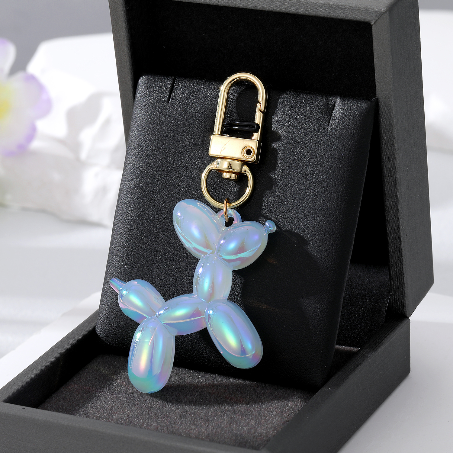 Fashion Dog Resin Keychain 1 Piece