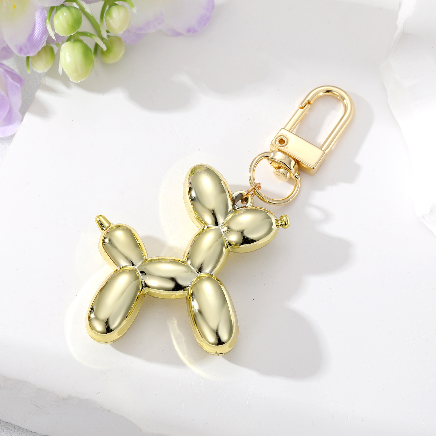 Fashion Dog Resin Keychain 1 Piece