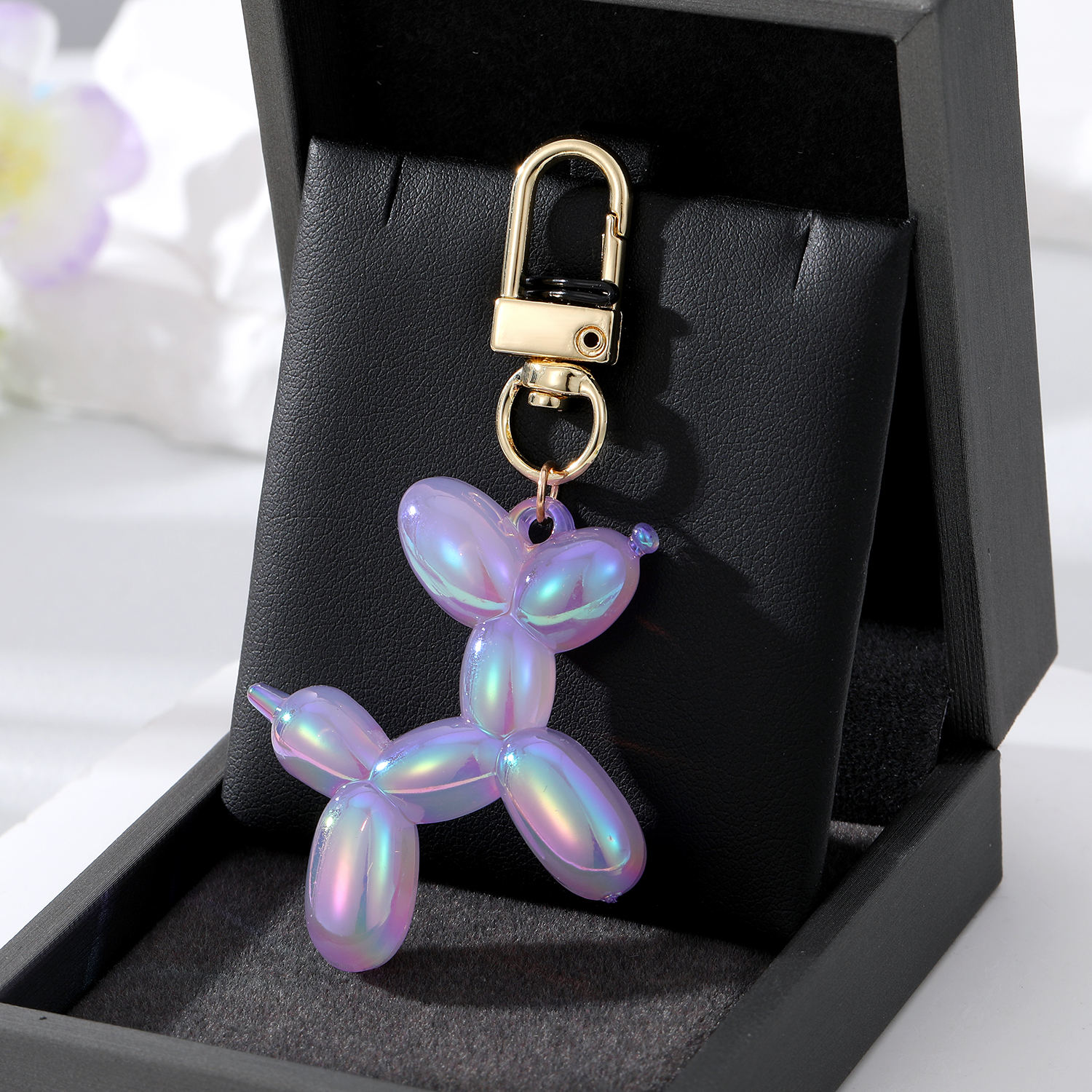 Fashion Dog Resin Keychain 1 Piece