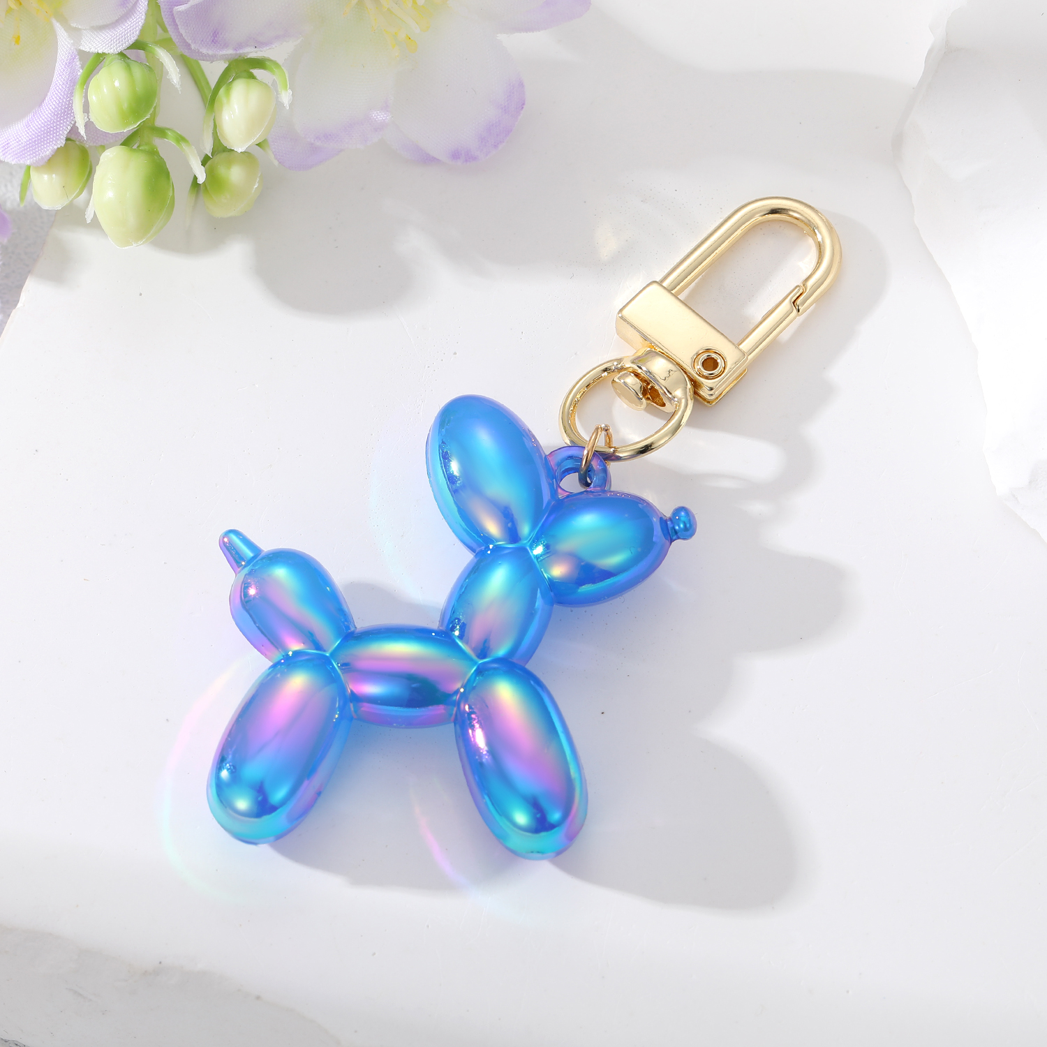 Fashion Dog Resin Keychain 1 Piece