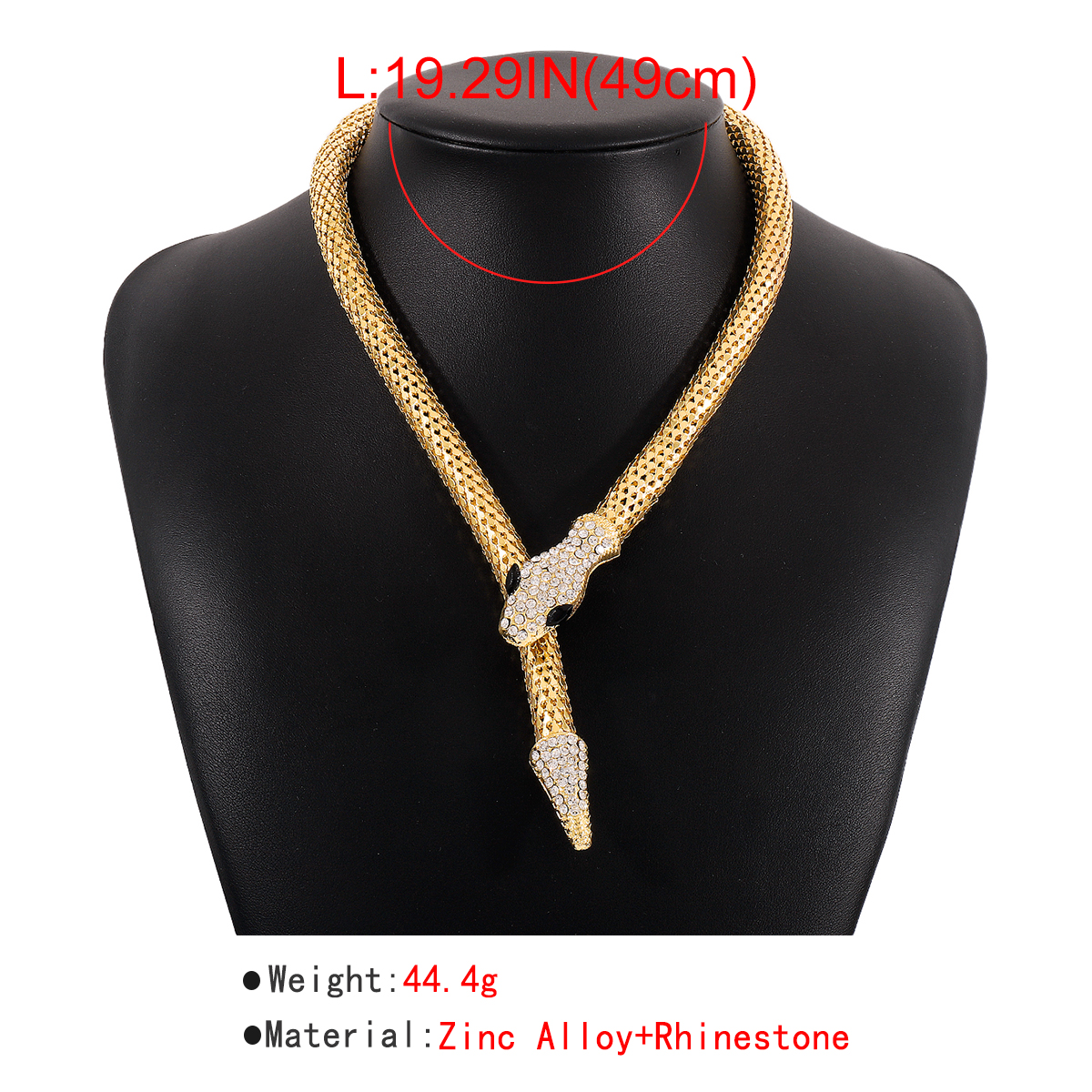 Fashion Snake Alloy Inlay Rhinestones Womenu0027S Choker 1 Piece