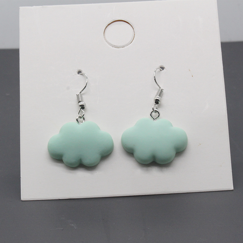 Cute Clouds Alloy Resin Womenu0027S Drop Earrings 1 Pair