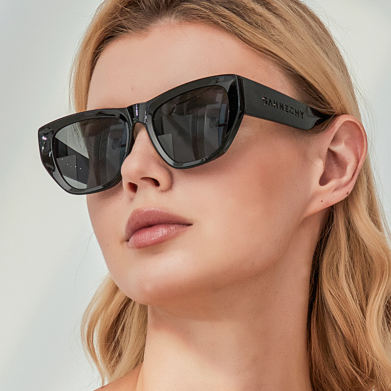 Casual Solid Color Ac Square Full Frame Womenu0027s Sunglasses