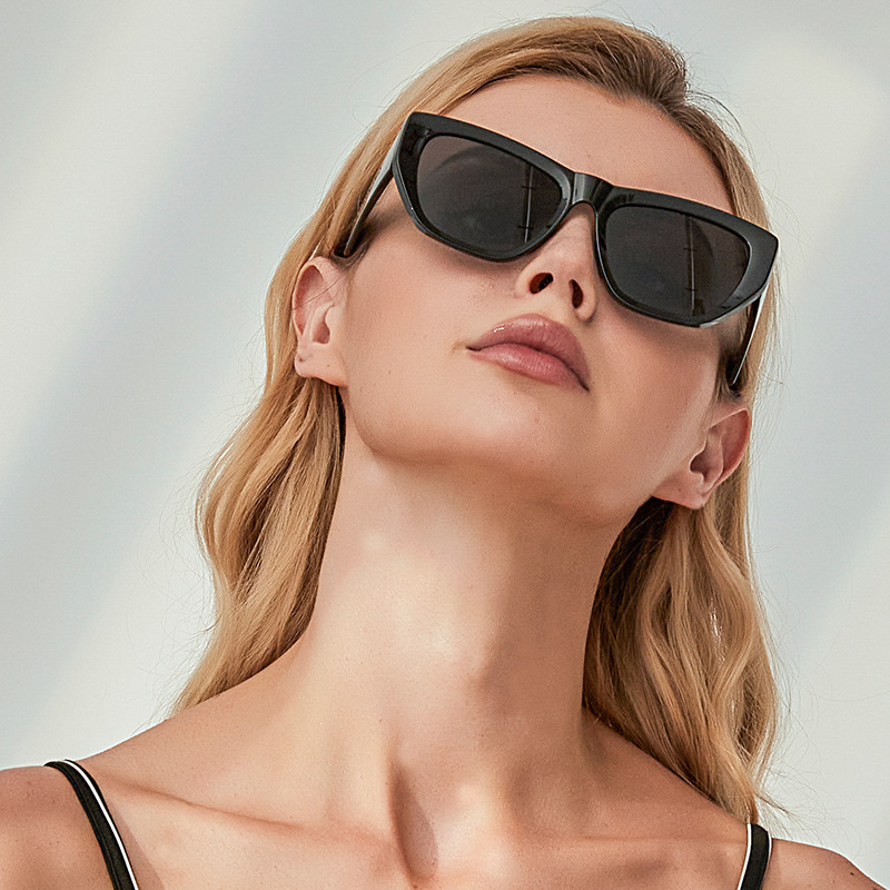 Casual Solid Color Ac Square Full Frame Womenu0027s Sunglasses