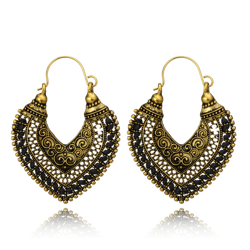Fashion Heart Shape Alloy Plating Womenu0027S Earrings 1 Pair