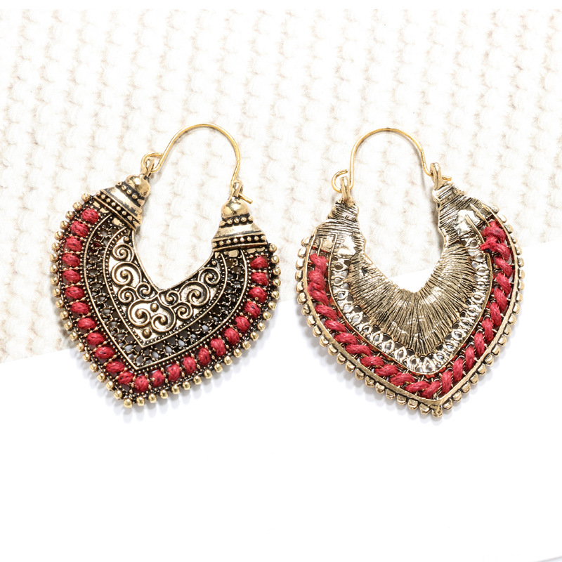 Fashion Heart Shape Alloy Plating Womenu0027S Earrings 1 Pair