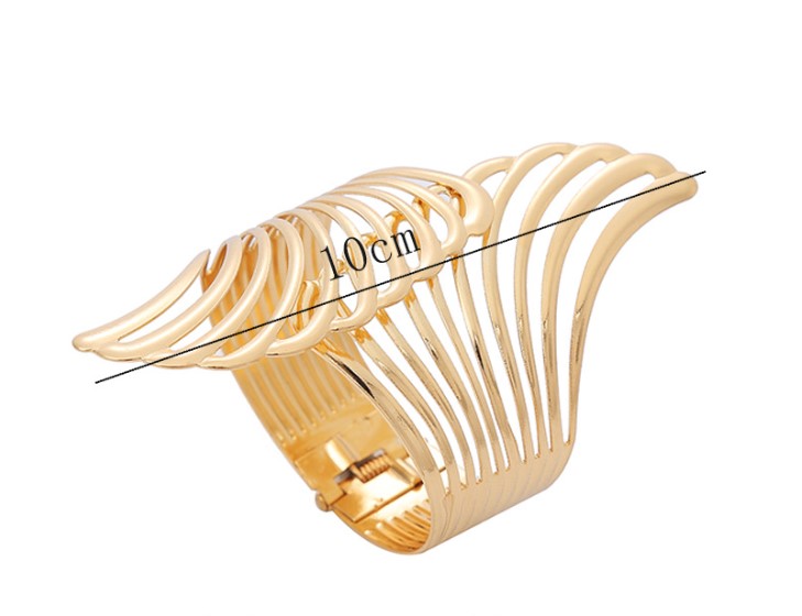 Fashion Wings Metal Plating Hollow Out Womenu0027S Bangle 1 Piece