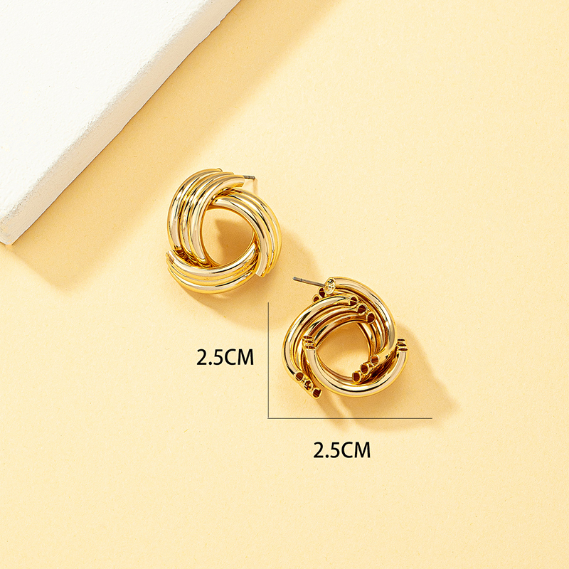 Fashion Twist Alloy Plating Womenu0027S Ear Studs 1 Pair