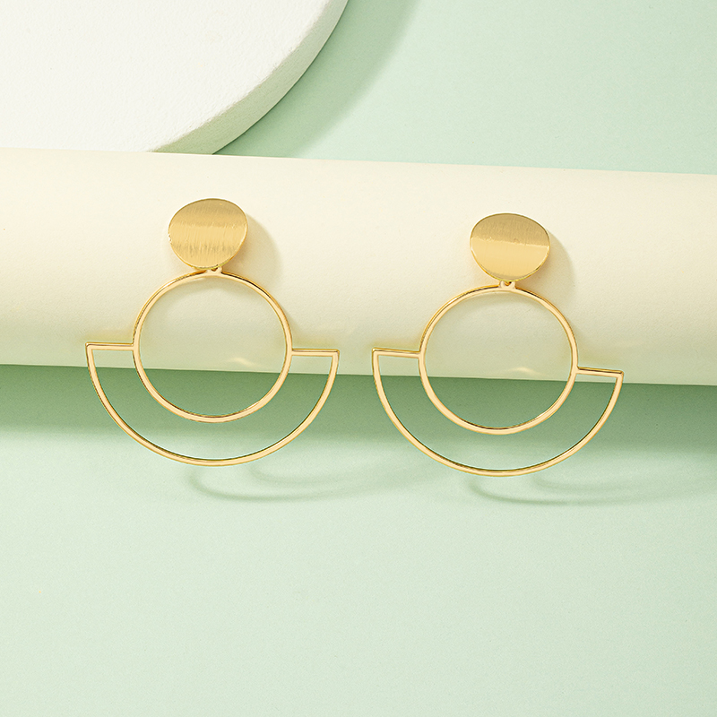 Simple Style Geometric Alloy Plating Womenu0027S Drop Earrings 1 Pair