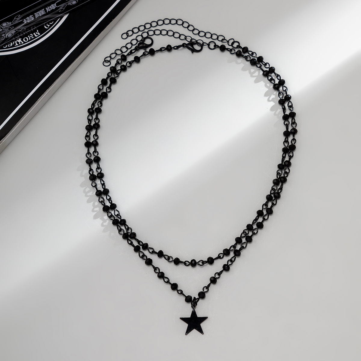 Hip-Hop Sequins Cross Star Artificial Crystal Titanium Plating Womenu0027S Necklace 1 Piece