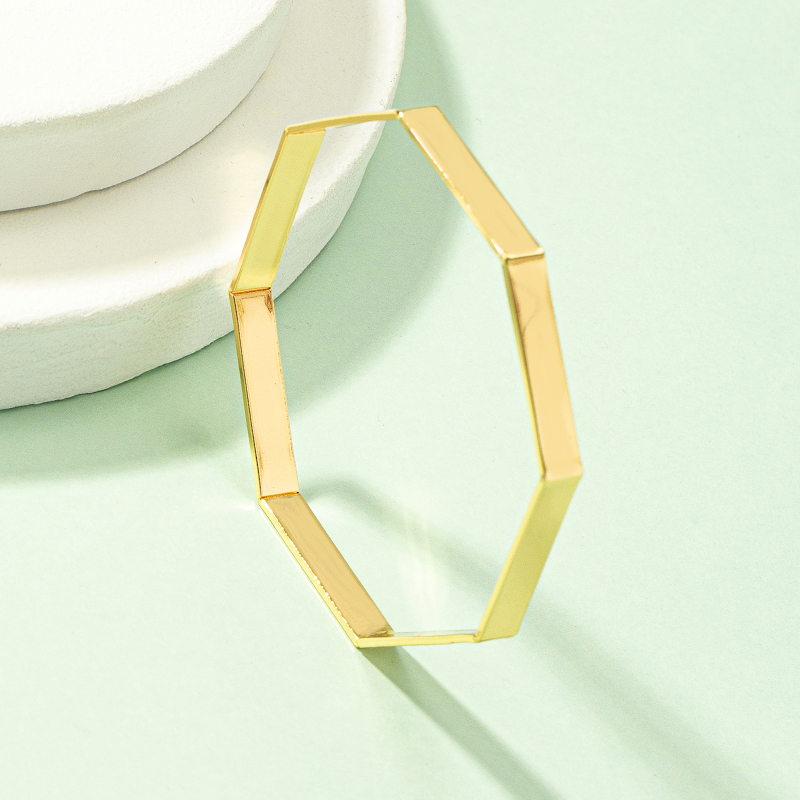 Simple Style Geometric Alloy Plating Womenu0027S Bangle 1 Piece