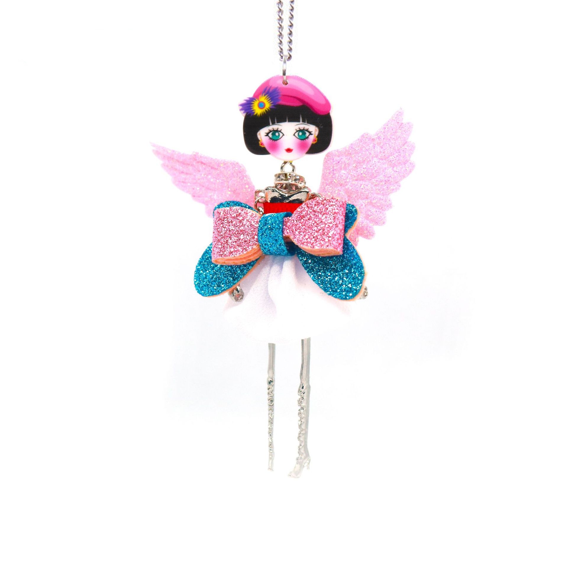 Cute Doll Alloy Handmade Kidu0027S Pendant Necklace 1 Piece